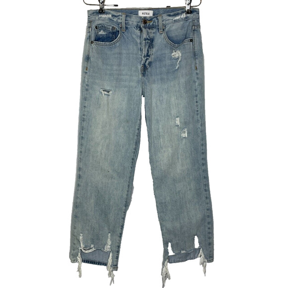 Women's 28 Revolve Pistola Charlie High Rise Straight Leg Jeans In Ruthless - Picture 1 of 6